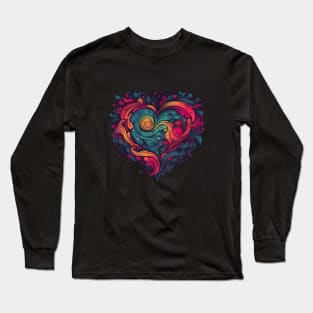 Vintage Heart Long Sleeve T-Shirt